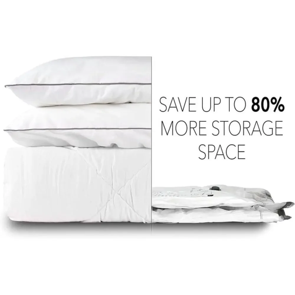 Vacuum Storage Bag Set Space Saver Sealer Compression Bags Variety 15 Pack